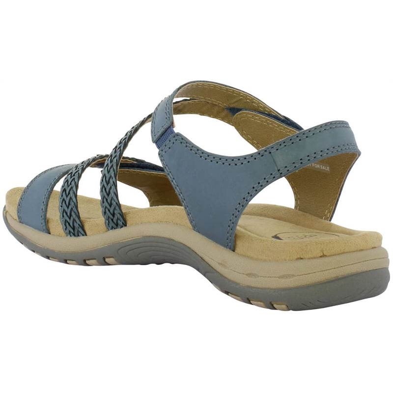 Free Spirit Womens Malibu Leather Touch Fasten Sandals-2